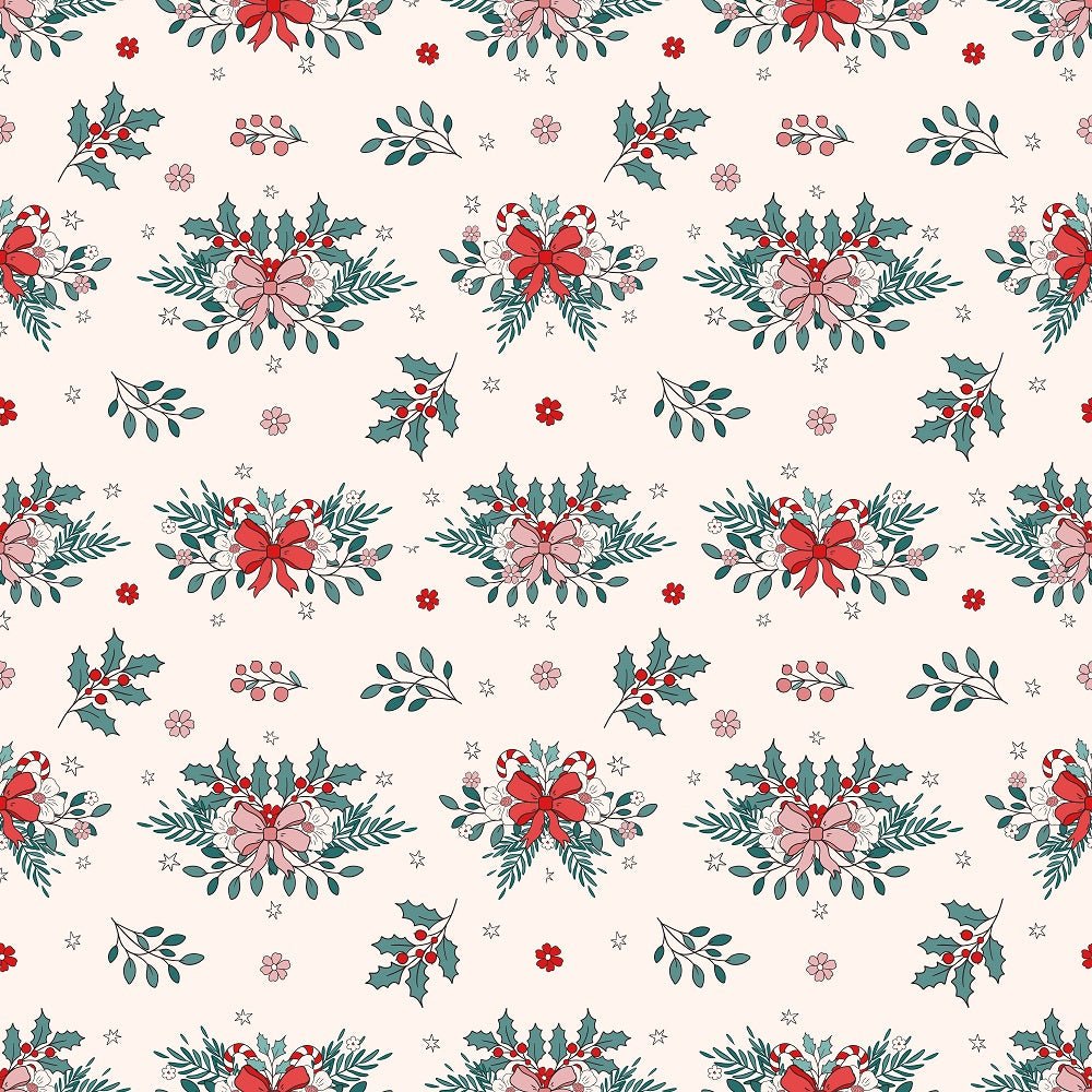 Groovy Christmas Pattern #1 Fabric