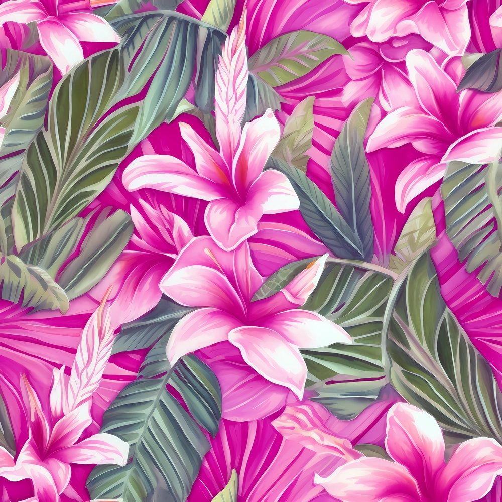 Hawaiian Tiki Luau Pattern #8 Fabric