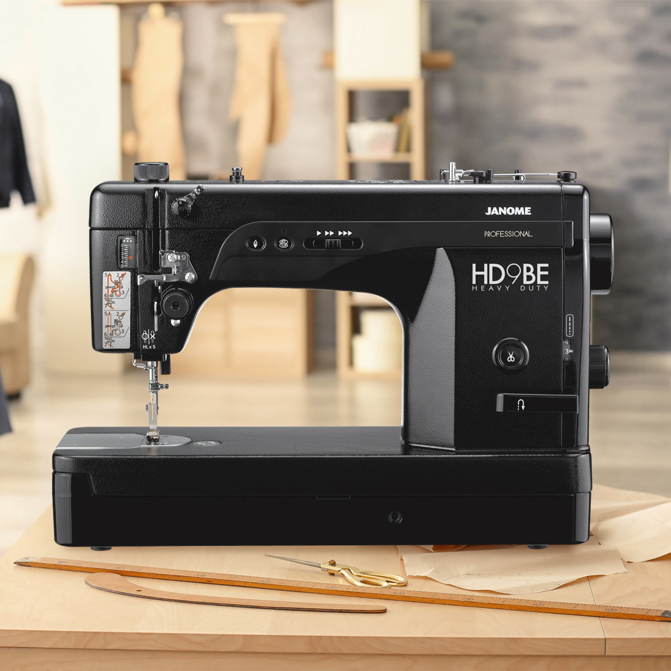 Janome HD9 Professional Black Edition Sewing & Quilting Machine w/ FRE