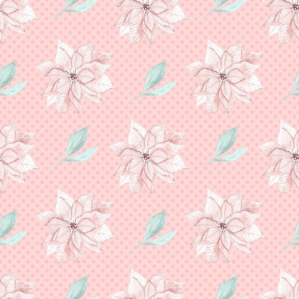 Hello Winter Pattern #3 Fabric - Pink