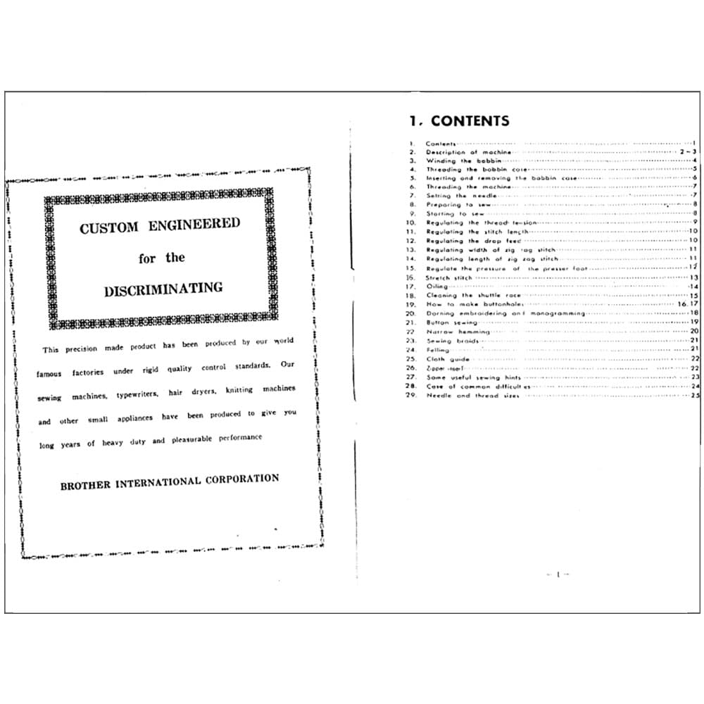 Brother 1241 Instruction Manual image # 119734