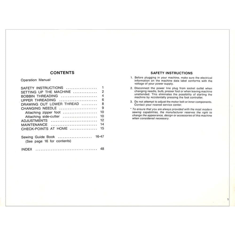 Brother Electronic Compal Ace 765 Instruction Manual image # 119743