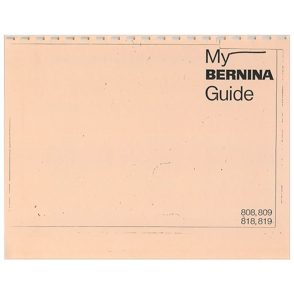 Bernina 808 Instruction Manual image # 119683