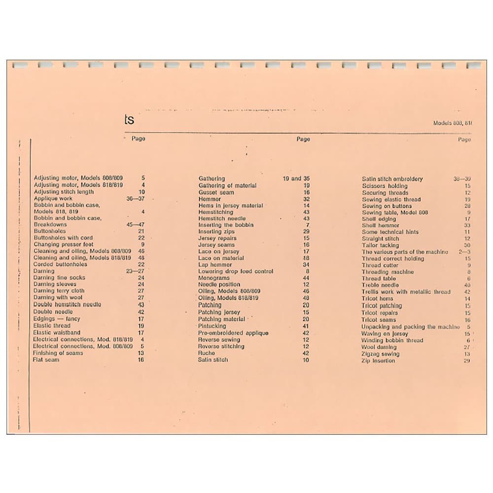 Bernina 808 Instruction Manual image # 119682