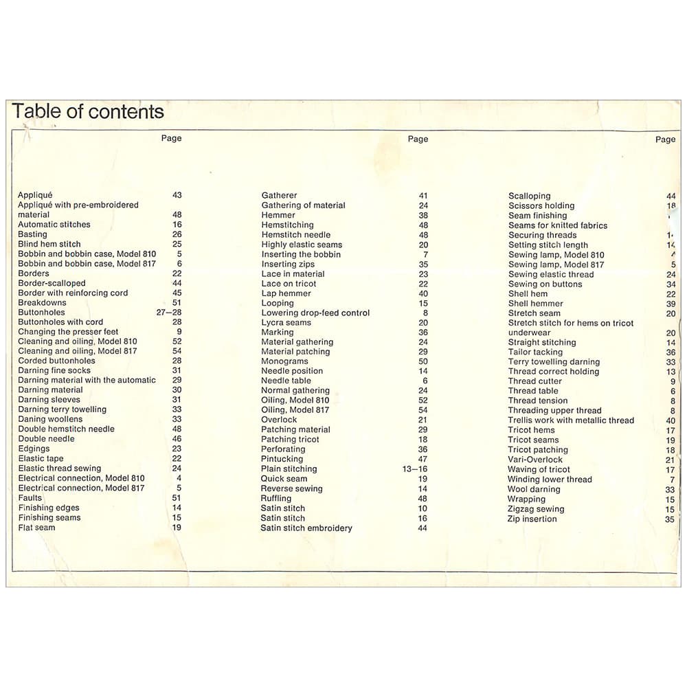 Bernina 810 Instruction Manual image # 119634