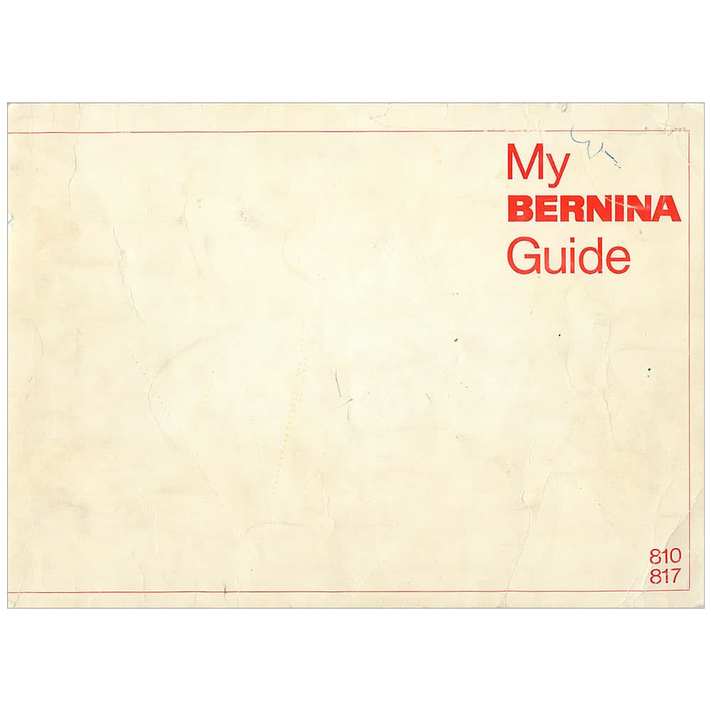 Bernina 817 Instruction Manual image # 119636