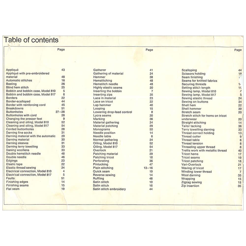 Bernina 817 Instruction Manual image # 119637