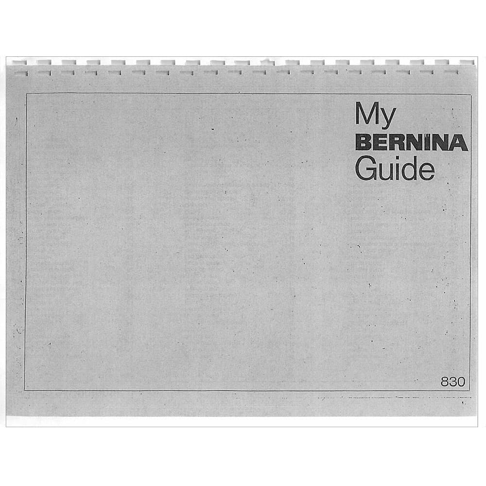 Bernina 831 Instruction Manual image # 119672