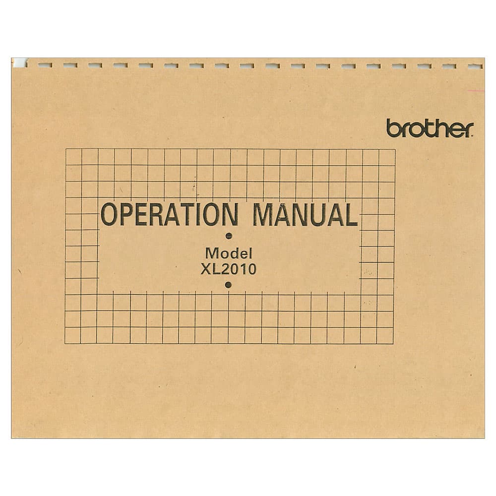 Brother XL-2010 Instruction Manual image # 119749
