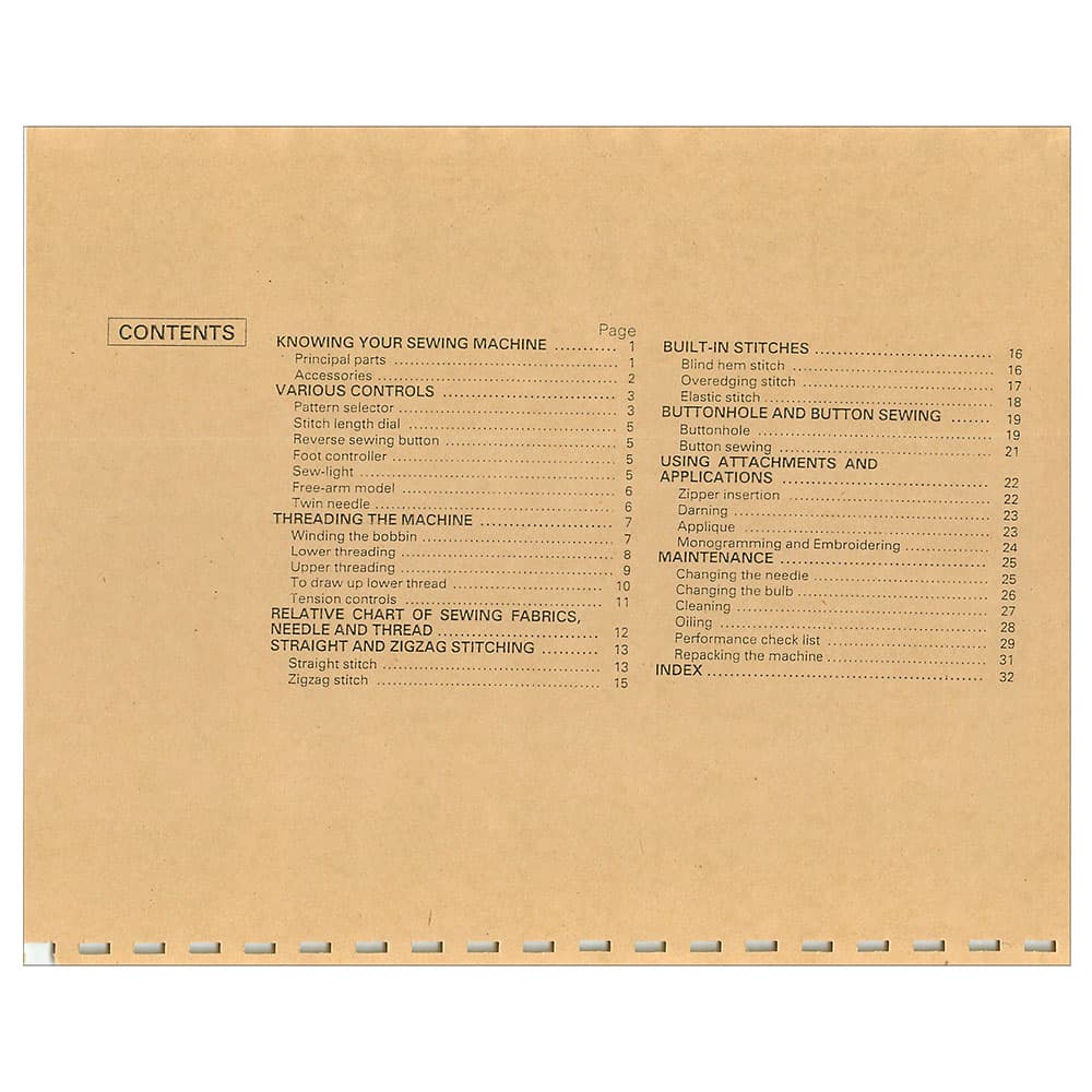 Brother XL-2010 Instruction Manual image # 119750