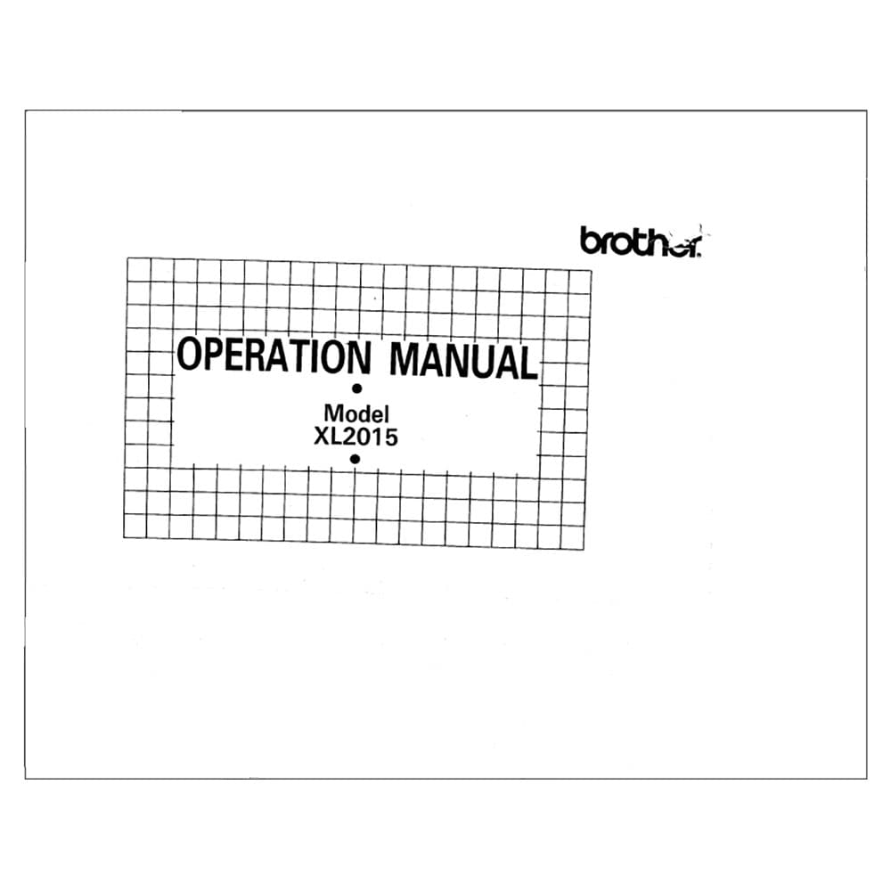 Brother XL2015 Instruction Manual image # 119751