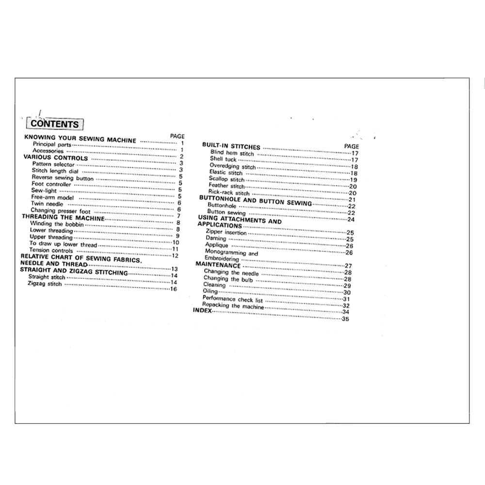 Brother XL2015 Instruction Manual image # 119752