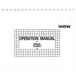 Instruction Manual, Brother XL-2027 image # 119688