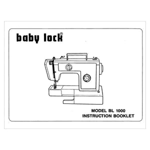 Babylock BL1000 Instruction Manual image # 121503