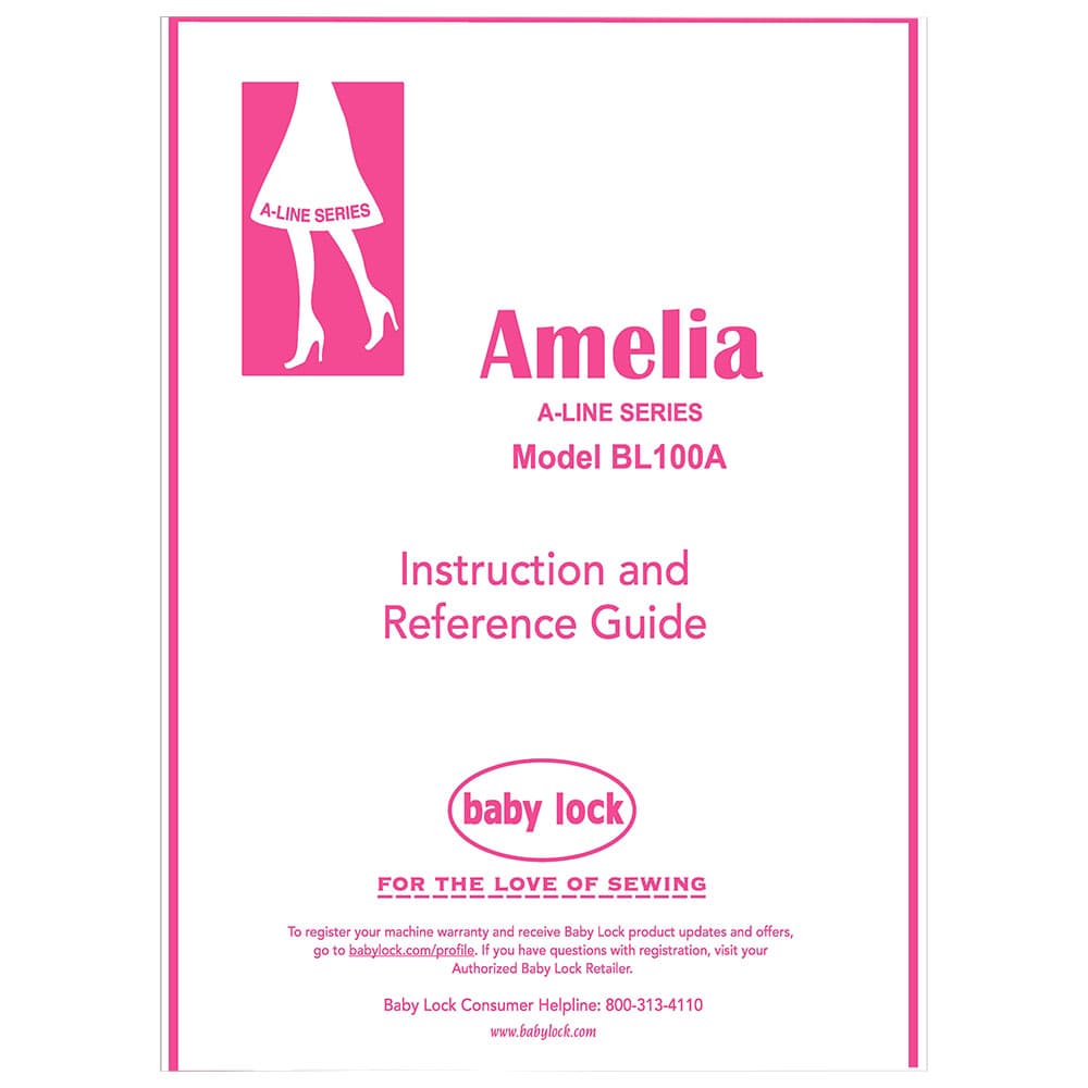 Babylock BL100A Amelia Instruction Manual image # 121742