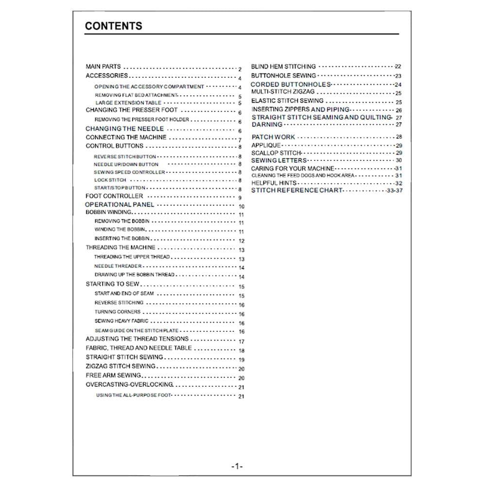 Babylock BL100A Amelia Instruction Manual image # 121741