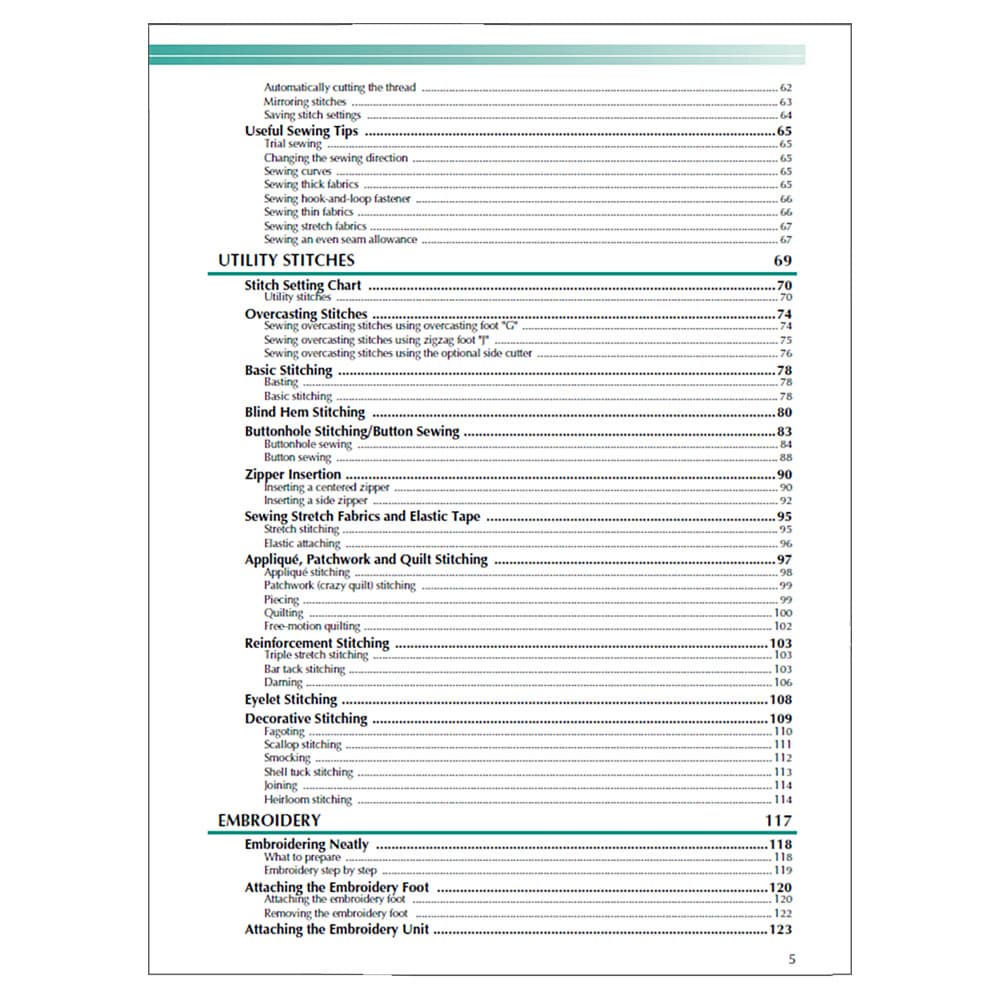 Babylock Sofia A-Line BL137A Instruction Manual image # 121747