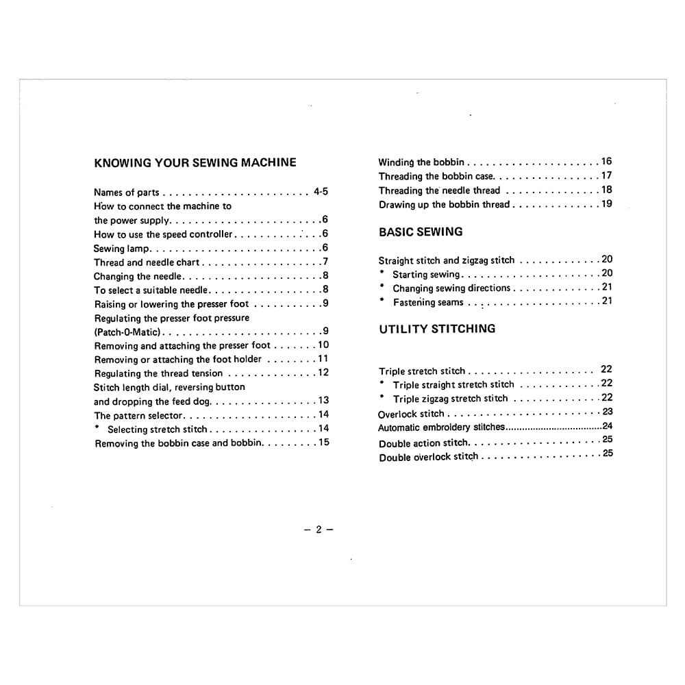 Babylock BL1400 Instruction Manual image # 121524