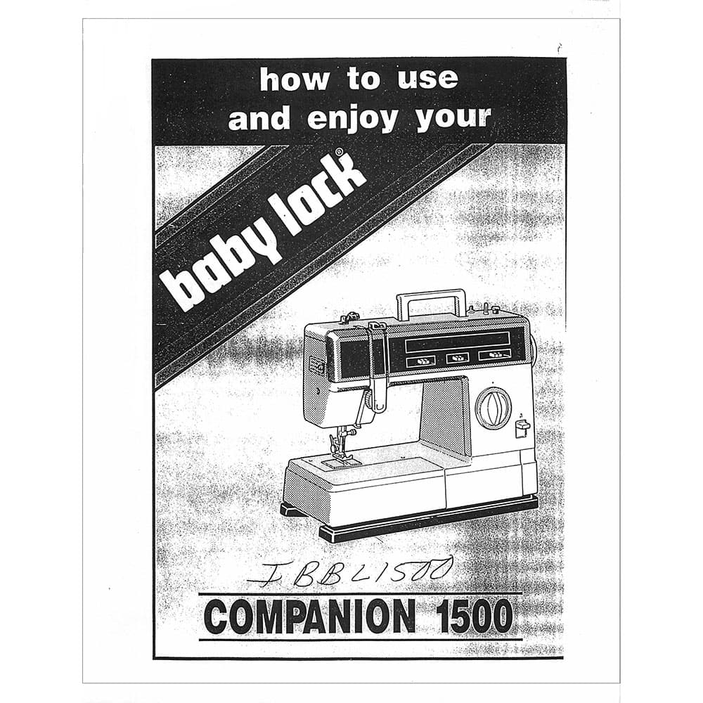 Babylock Companion BL1500 Instruction Manual image # 121526