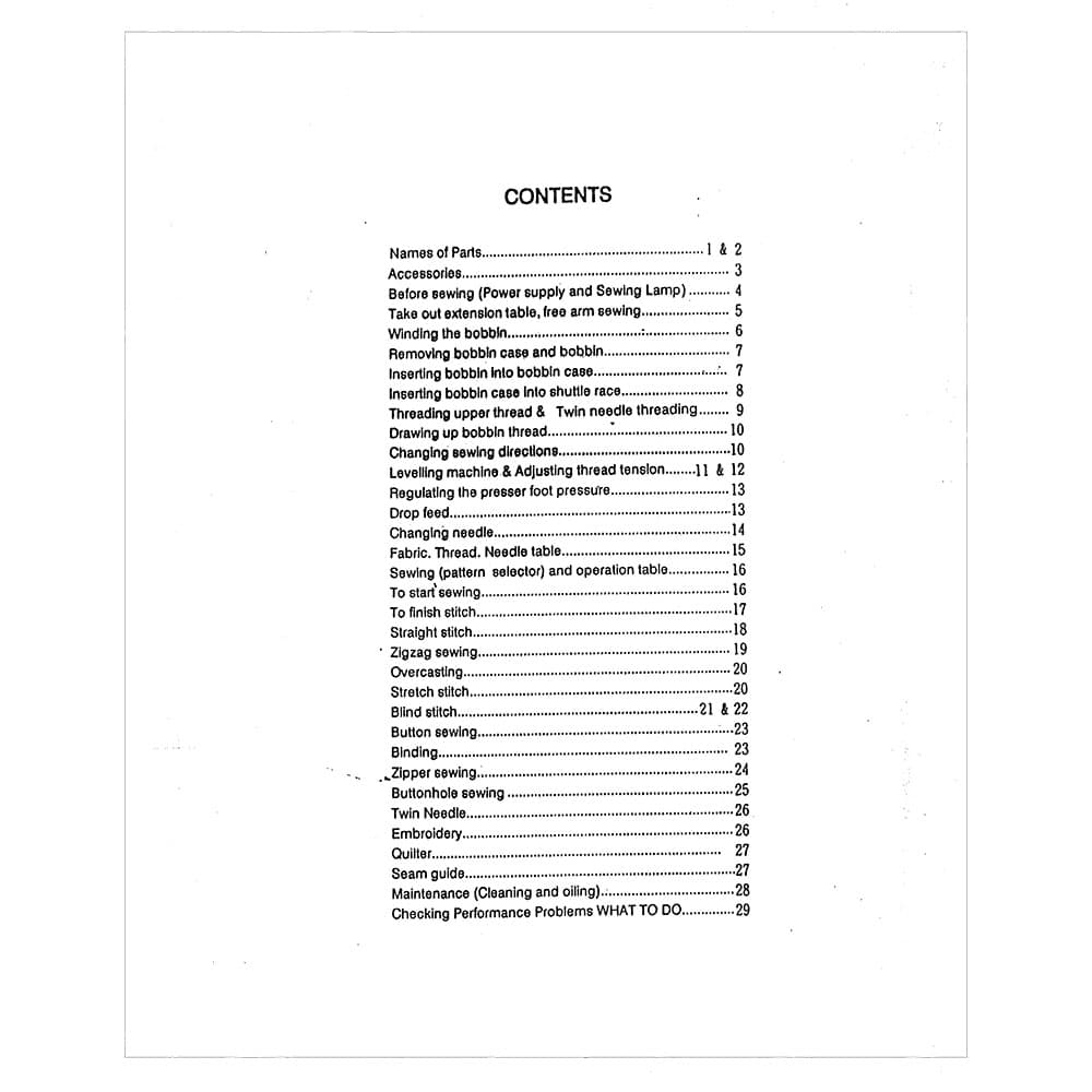 Babylock BL1750 Instruction Manual image # 121530