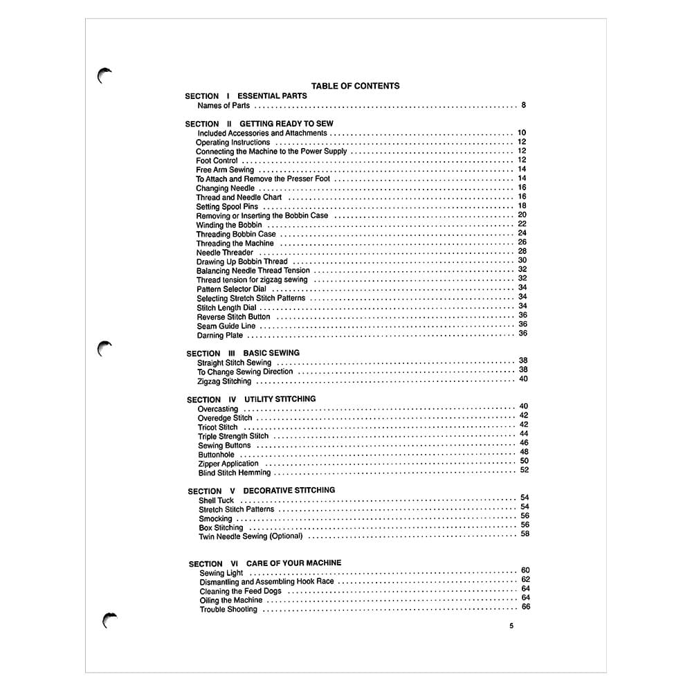 Babylock BL18A Natalie Instruction Manual image # 121659