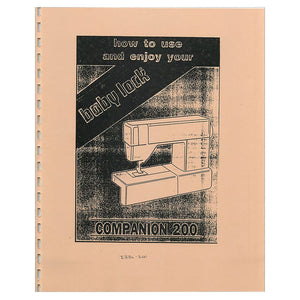 Babylock BL200 Companion Instruction Manual image # 121532