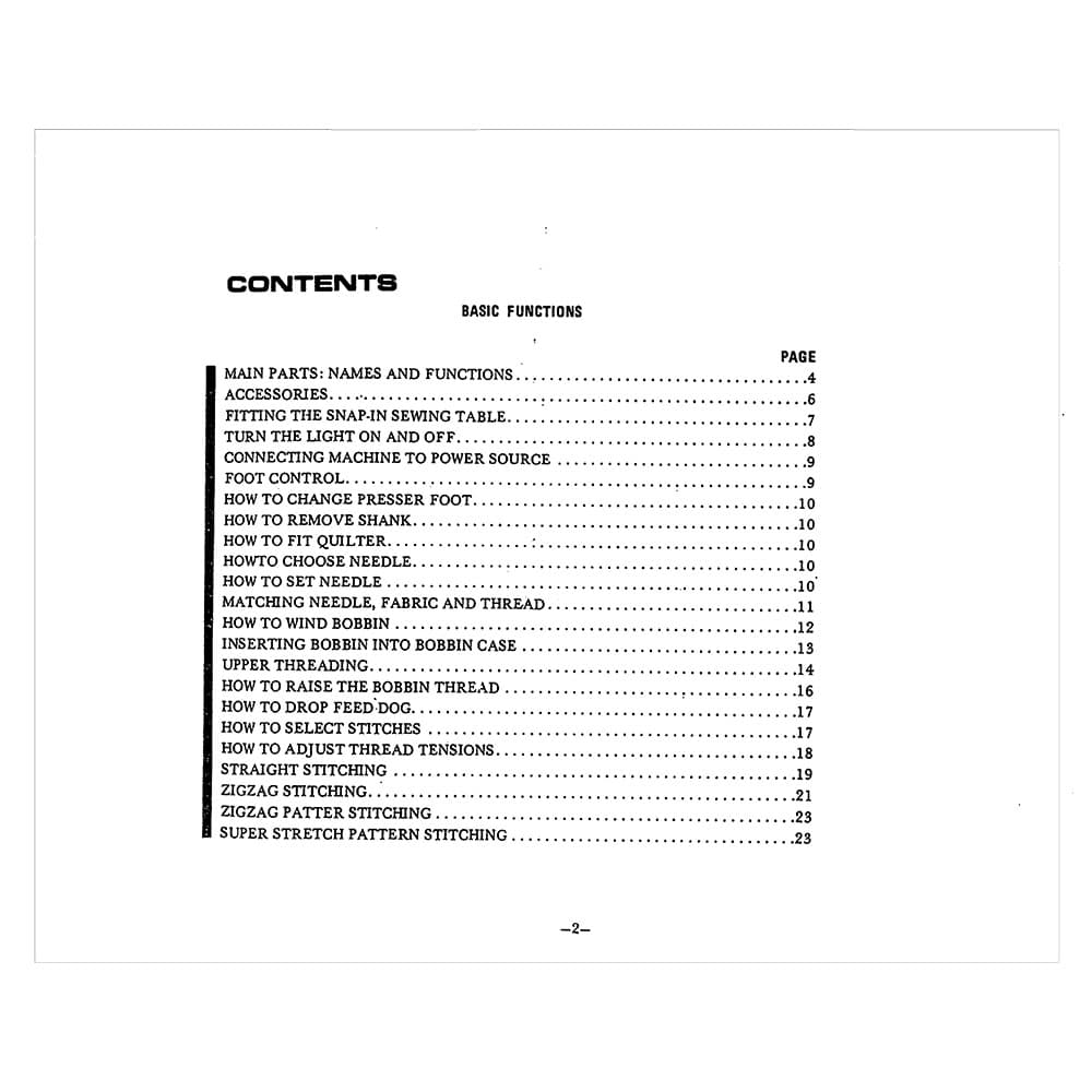 Babylock BL2500 Instruction Manual image # 121554