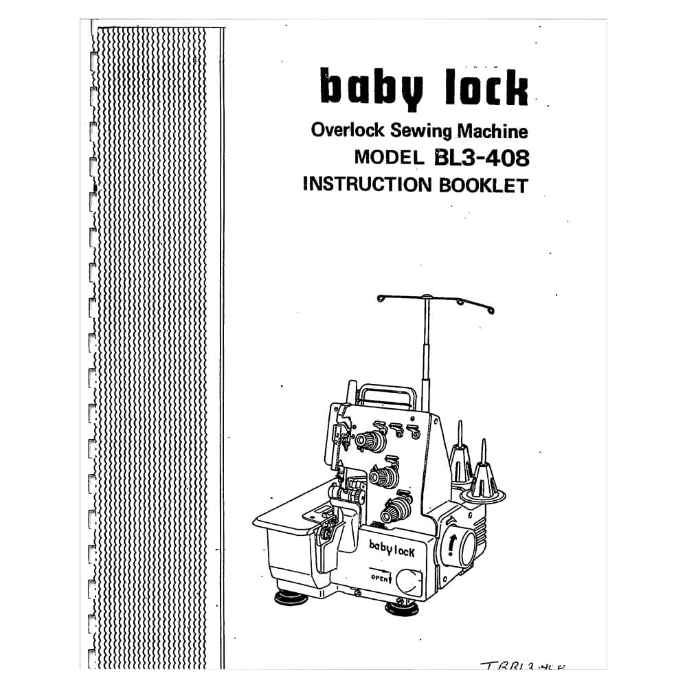 Babylock BL3-408 Instruction Manual image # 121671
