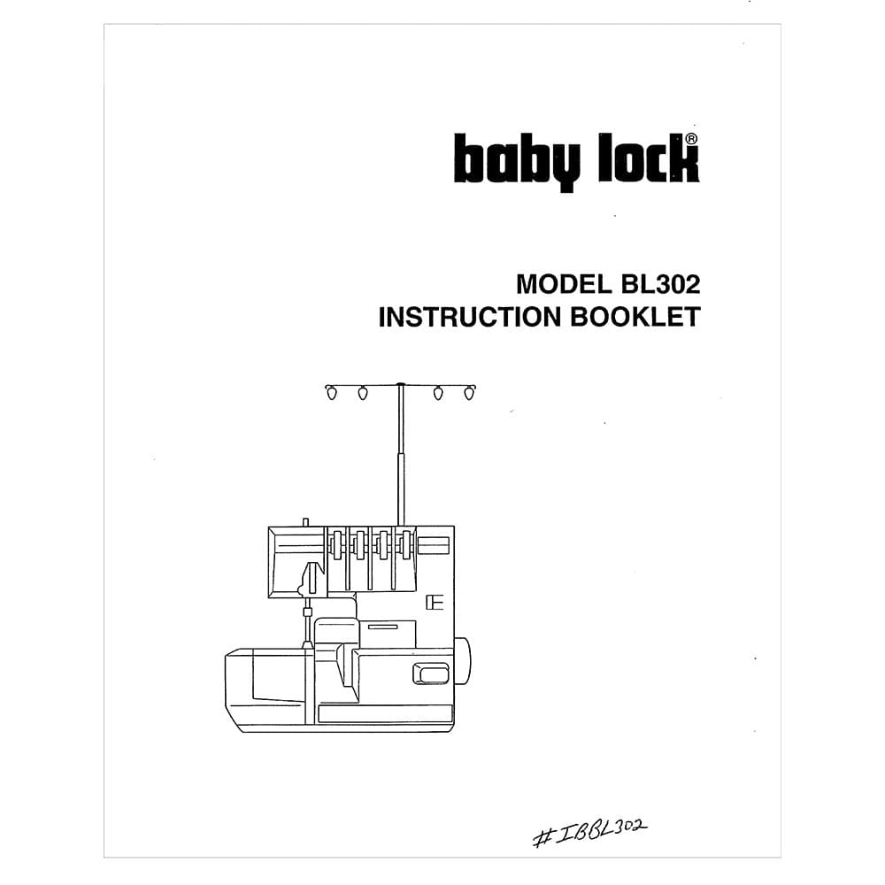 Babylock BL302 Instruction Manual image # 121559