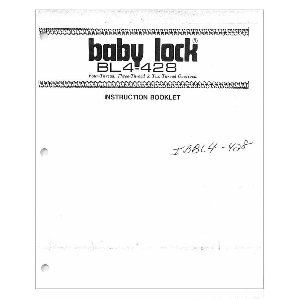 Babylock BL4-428 Instruction Manual image # 121684