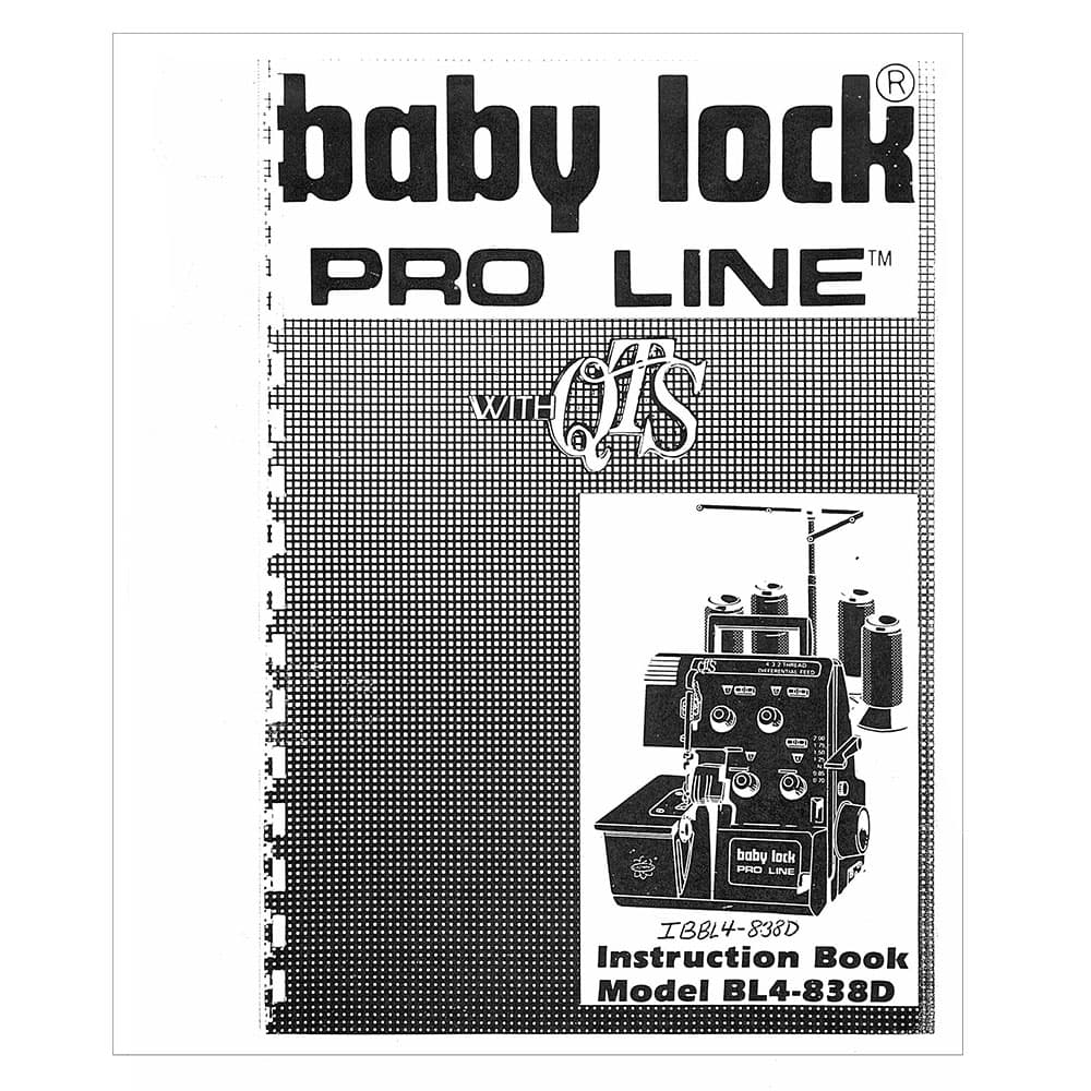Babylock BL4-838D Instruction Manual image # 121699