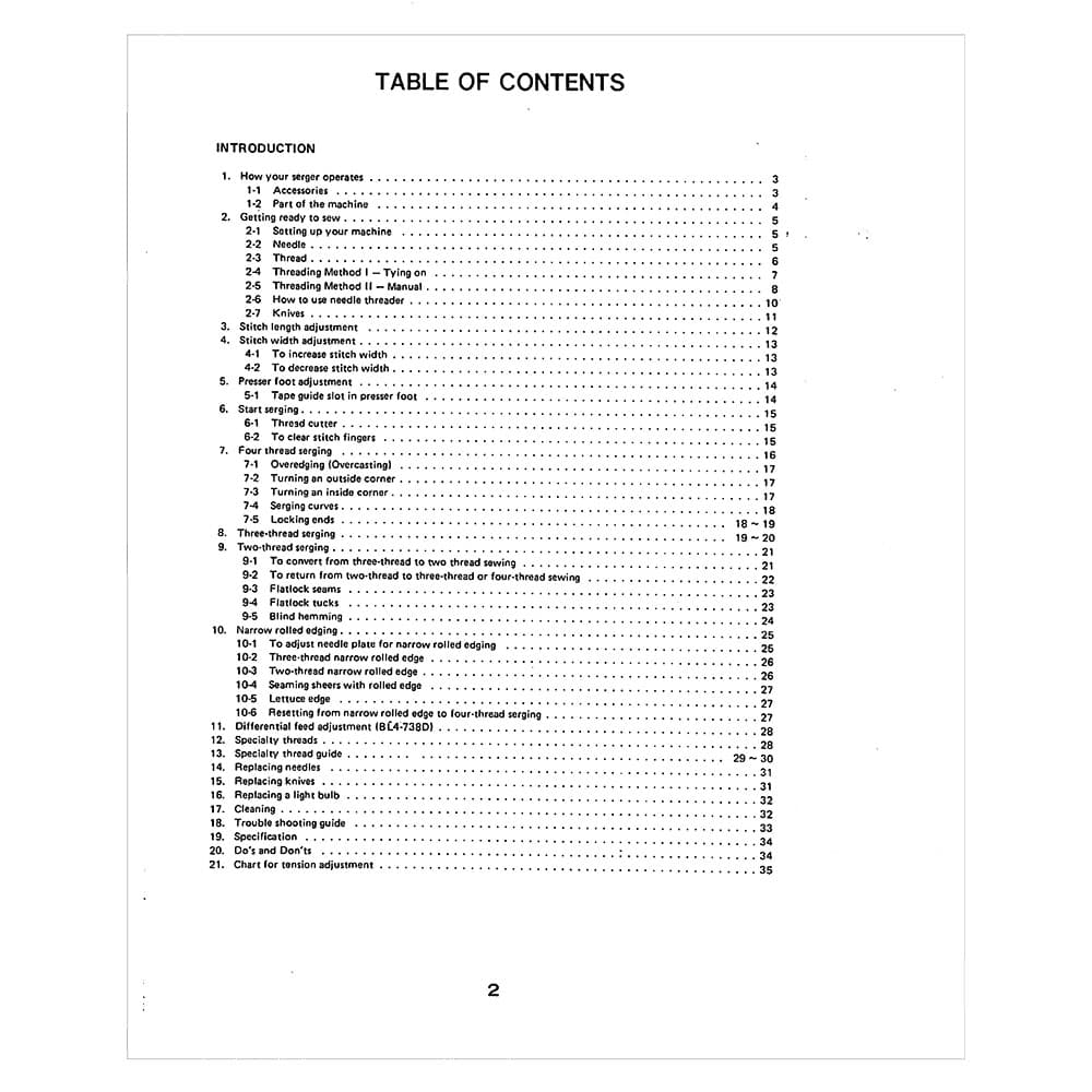 Babylock BL4-838D Instruction Manual image # 121698