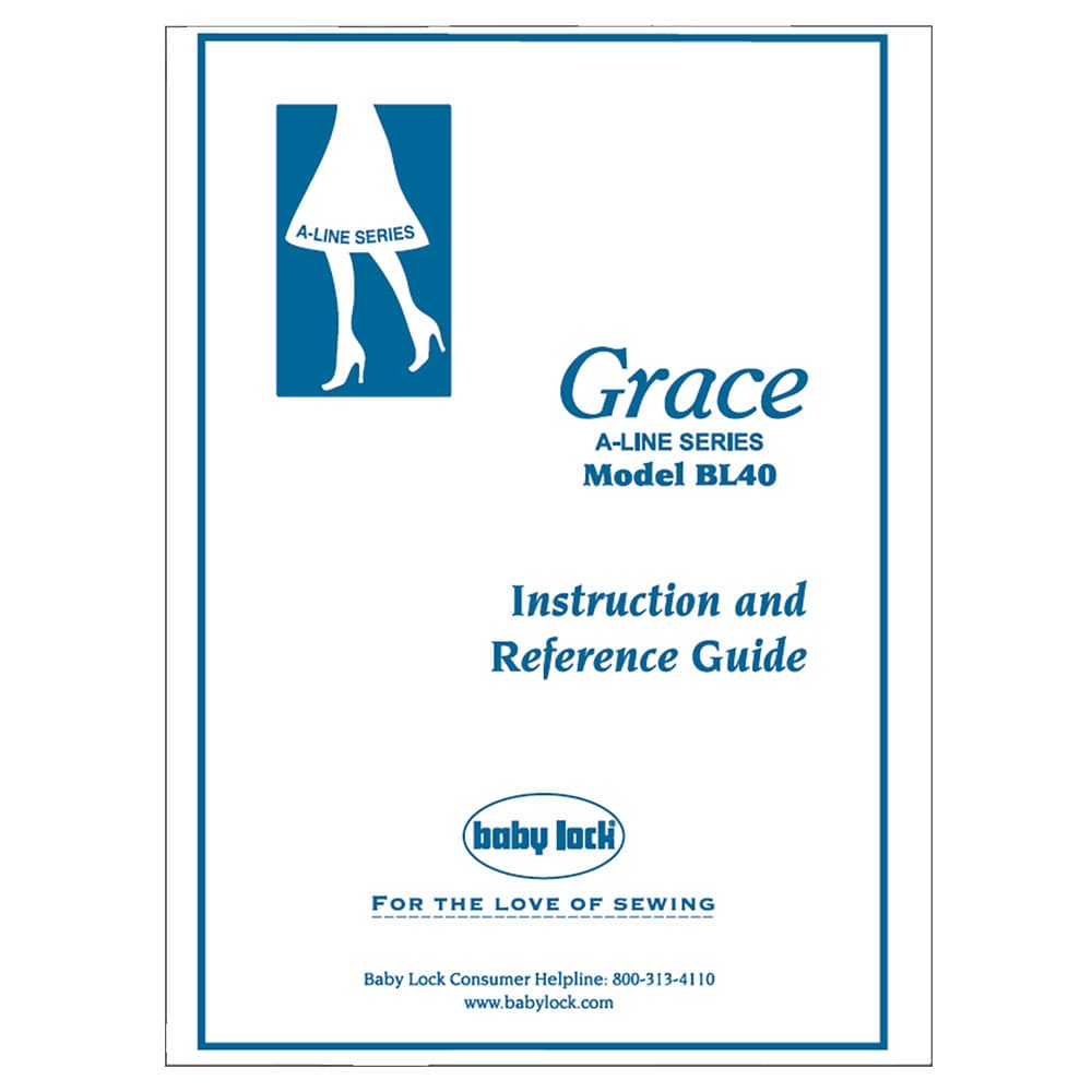 Babylock BL40A Grace Instruction Manual image # 121809