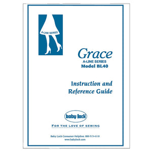 Babylock BL40A Grace Instruction Manual image # 121809