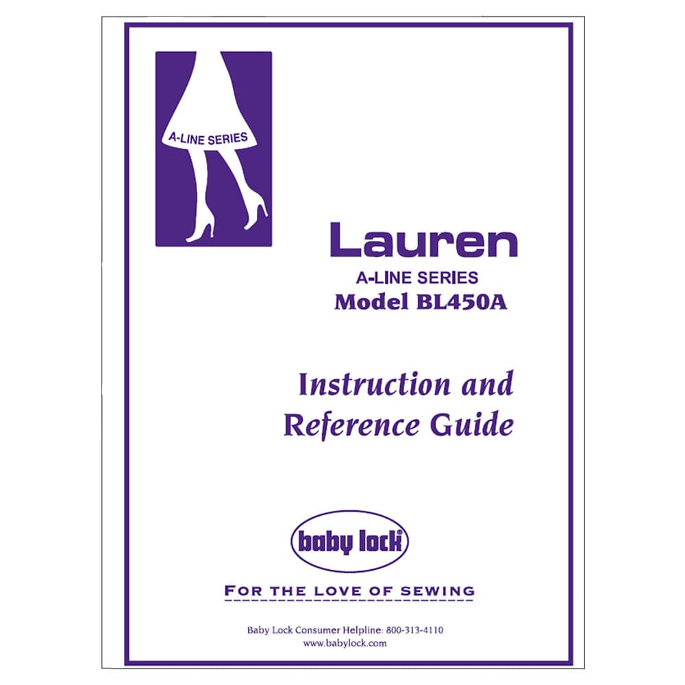Babylock Lauren A-Line BL450A Instruction Manual image # 121813