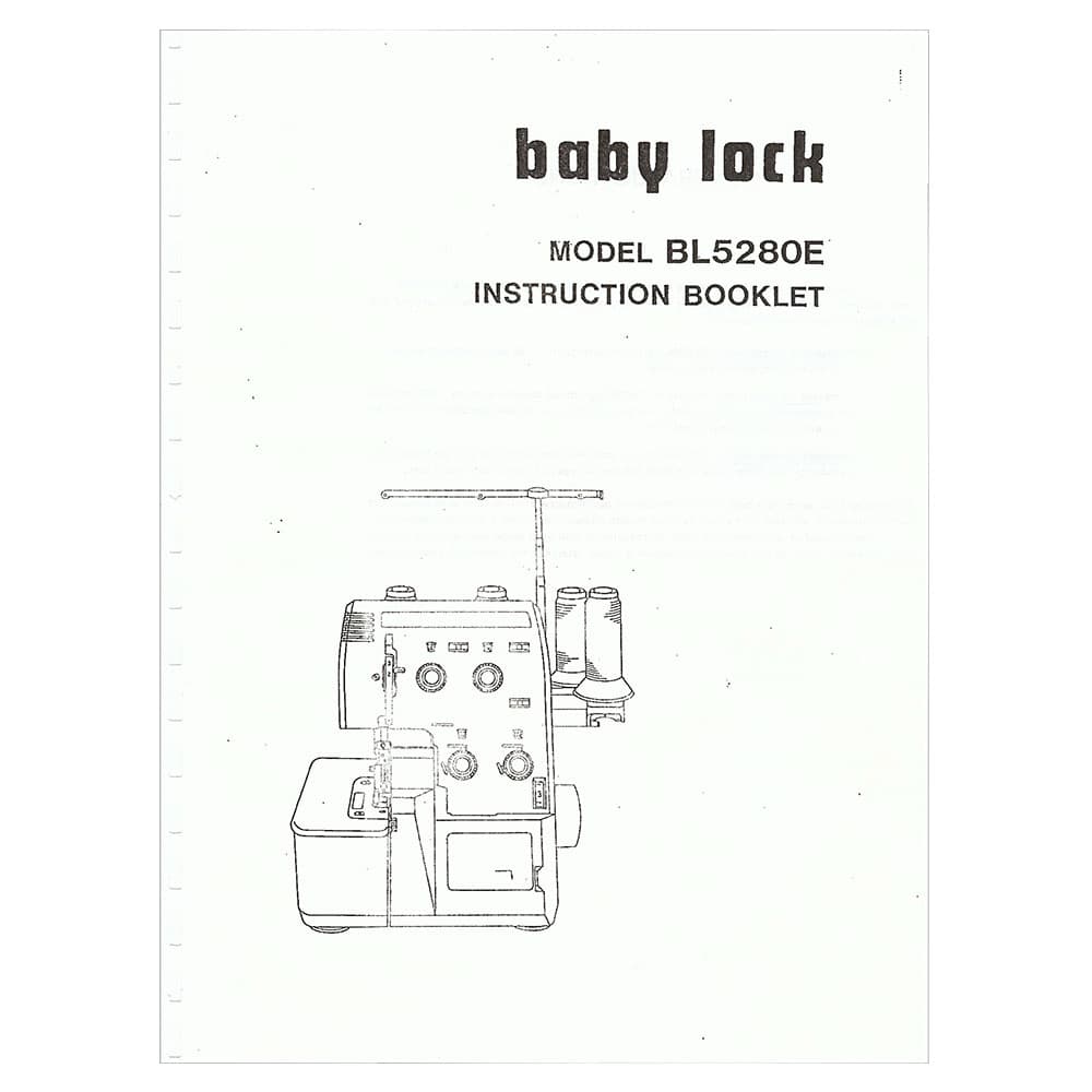 Babylock BL5280ENS Instruction Manual image # 121600