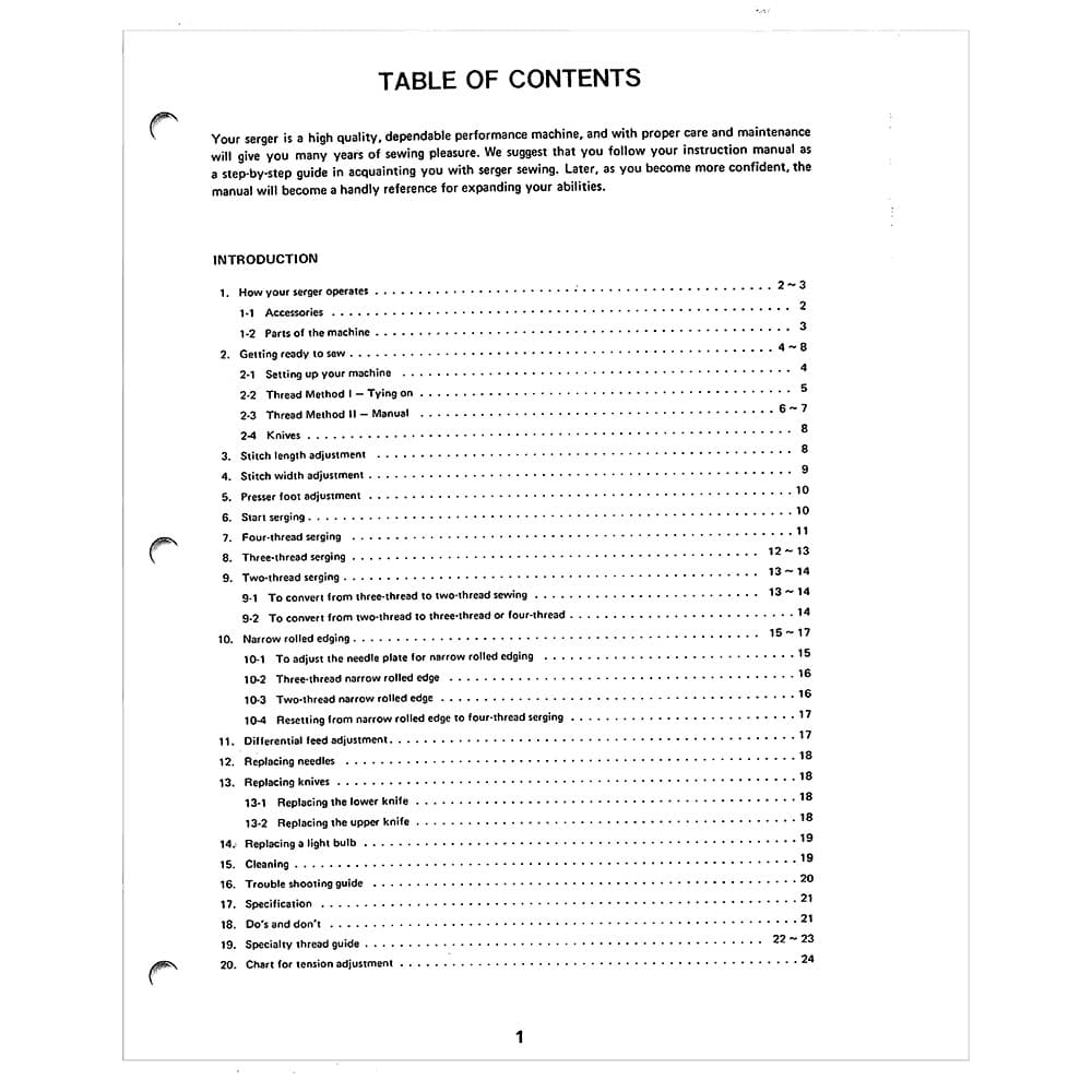 Babylock BL5360ED Instruction Manual image # 121602