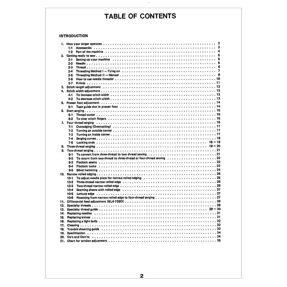 Babylock BL5380ED Instruction Manual image # 121603