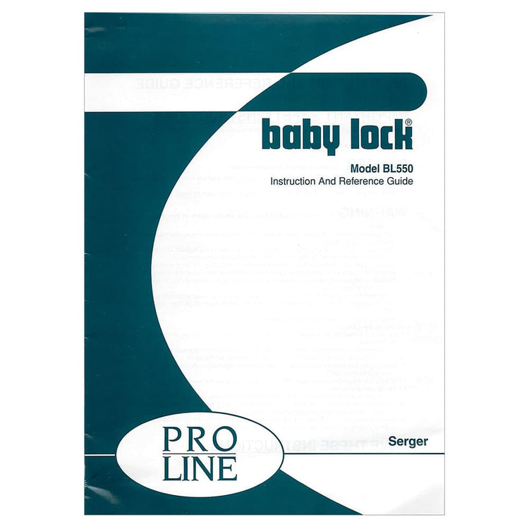 Babylock BL550 Instruction Manual image # 121823