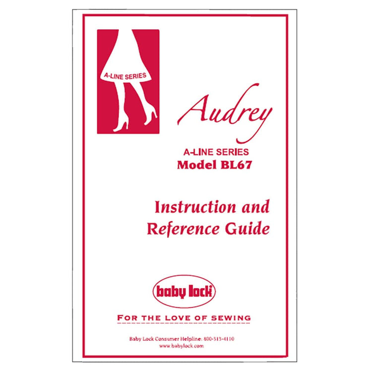 Babylock Audrey A-Line BL67 Instruction Manual image # 121846