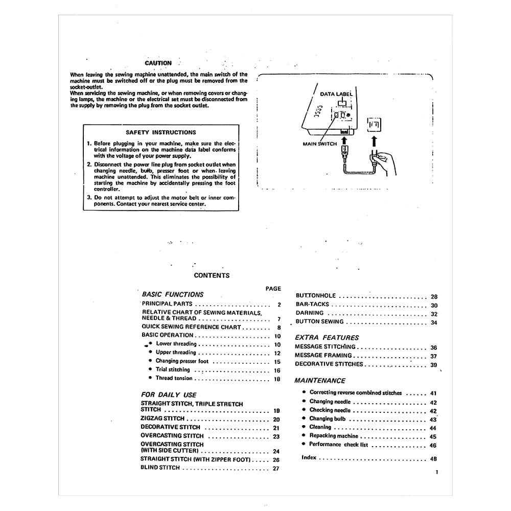 Babylock BL7500 Companion Instruction Manual image # 121612