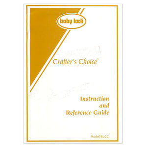 Babylock BLCC Crafter's Choice Instruction Manual image # 121863