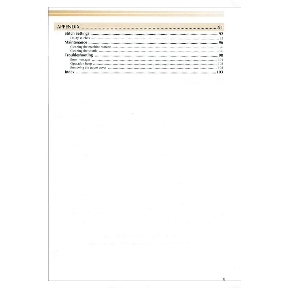 Babylock BLCC Crafter's Choice Instruction Manual image # 121865