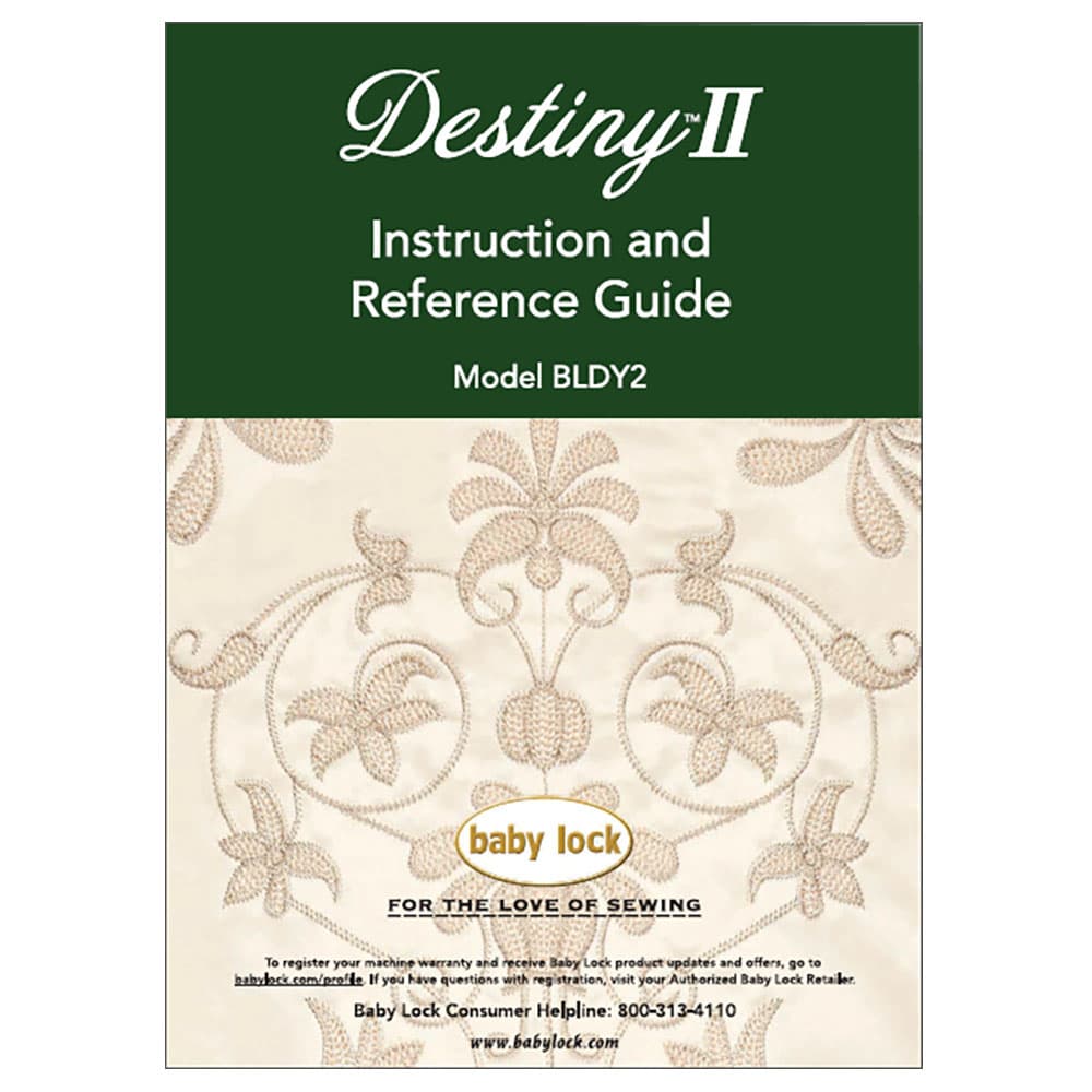 Babylock BLDY2 Destiny II Instruction Manual image # 121920