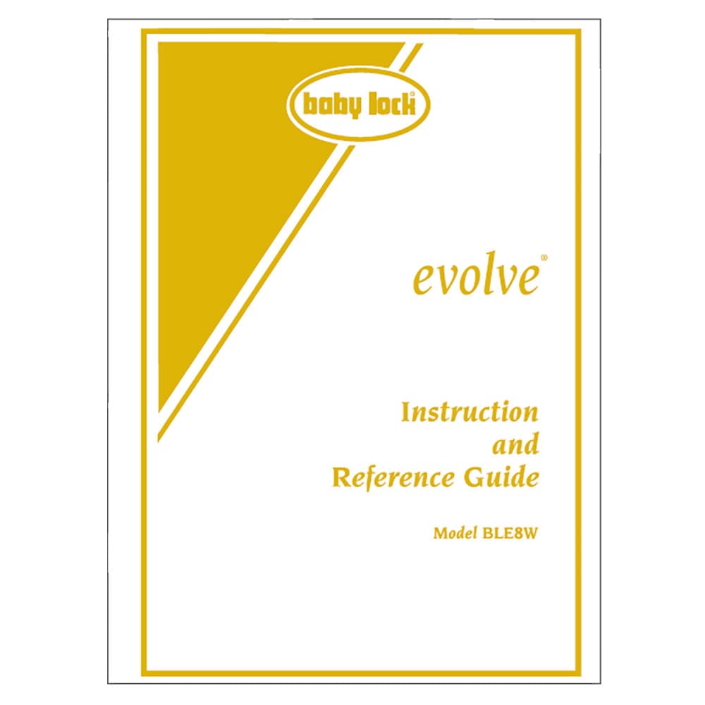 Babylock BLE8W Evolve Instruction Manual image # 121985