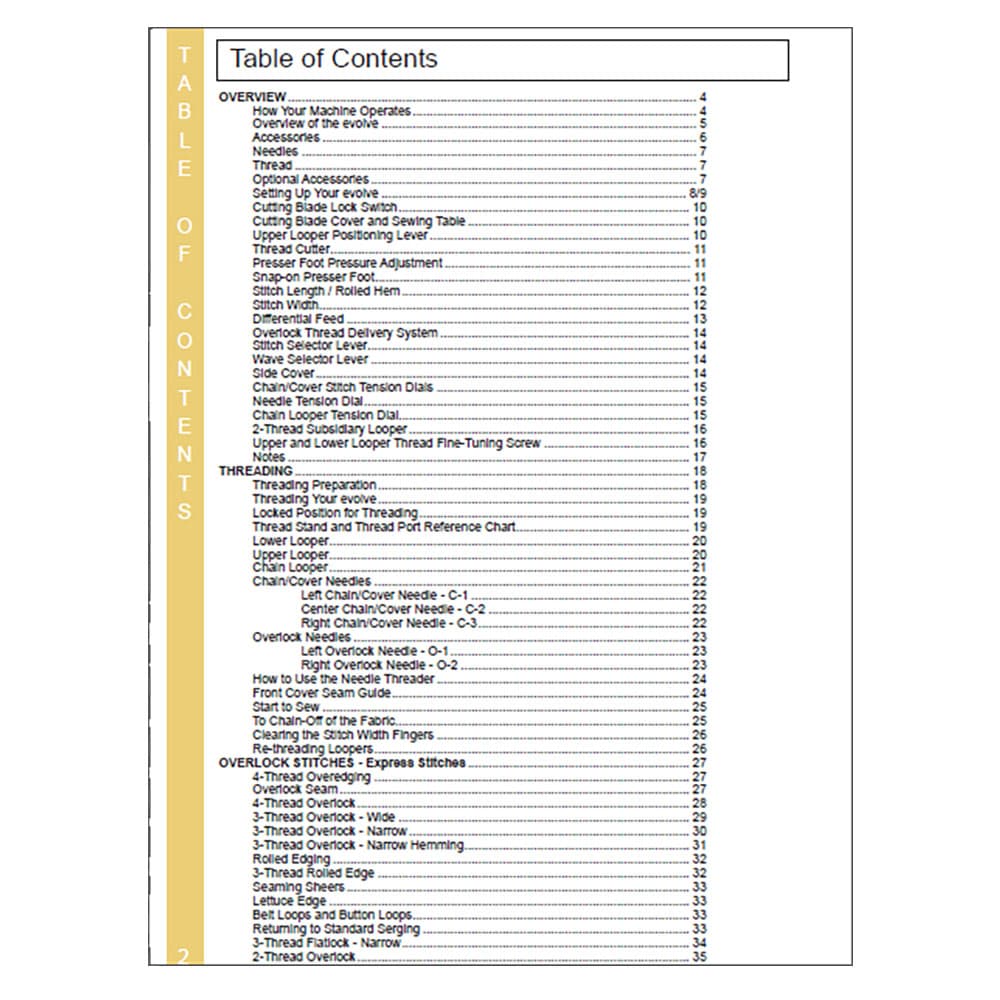 Babylock BLE8W Evolve Instruction Manual image # 121984