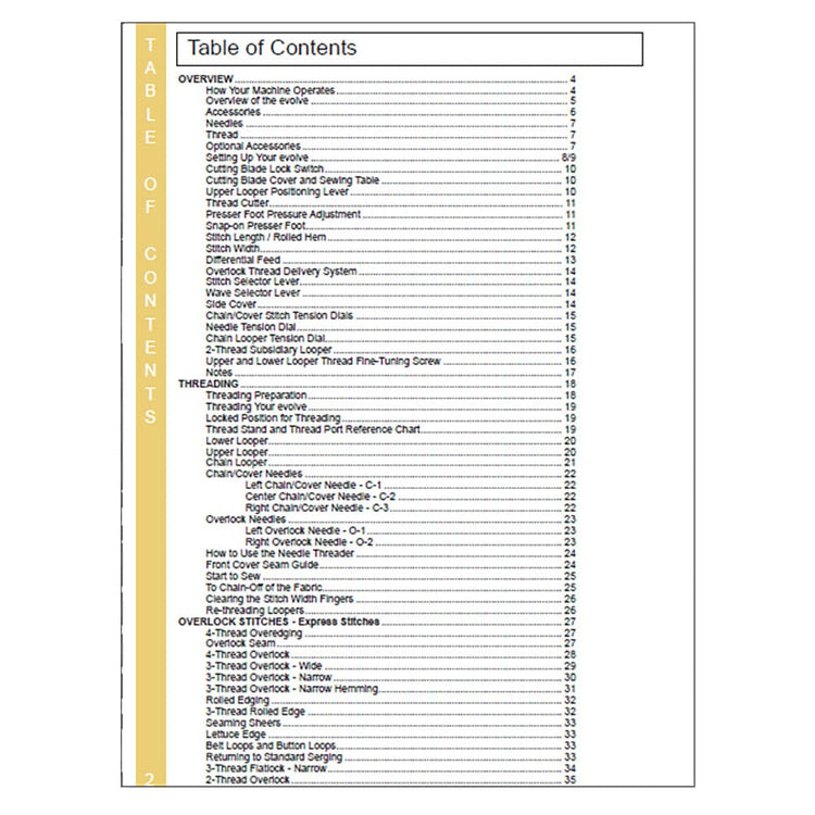 Babylock BLE8W Evolve Instruction Manual image # 121984