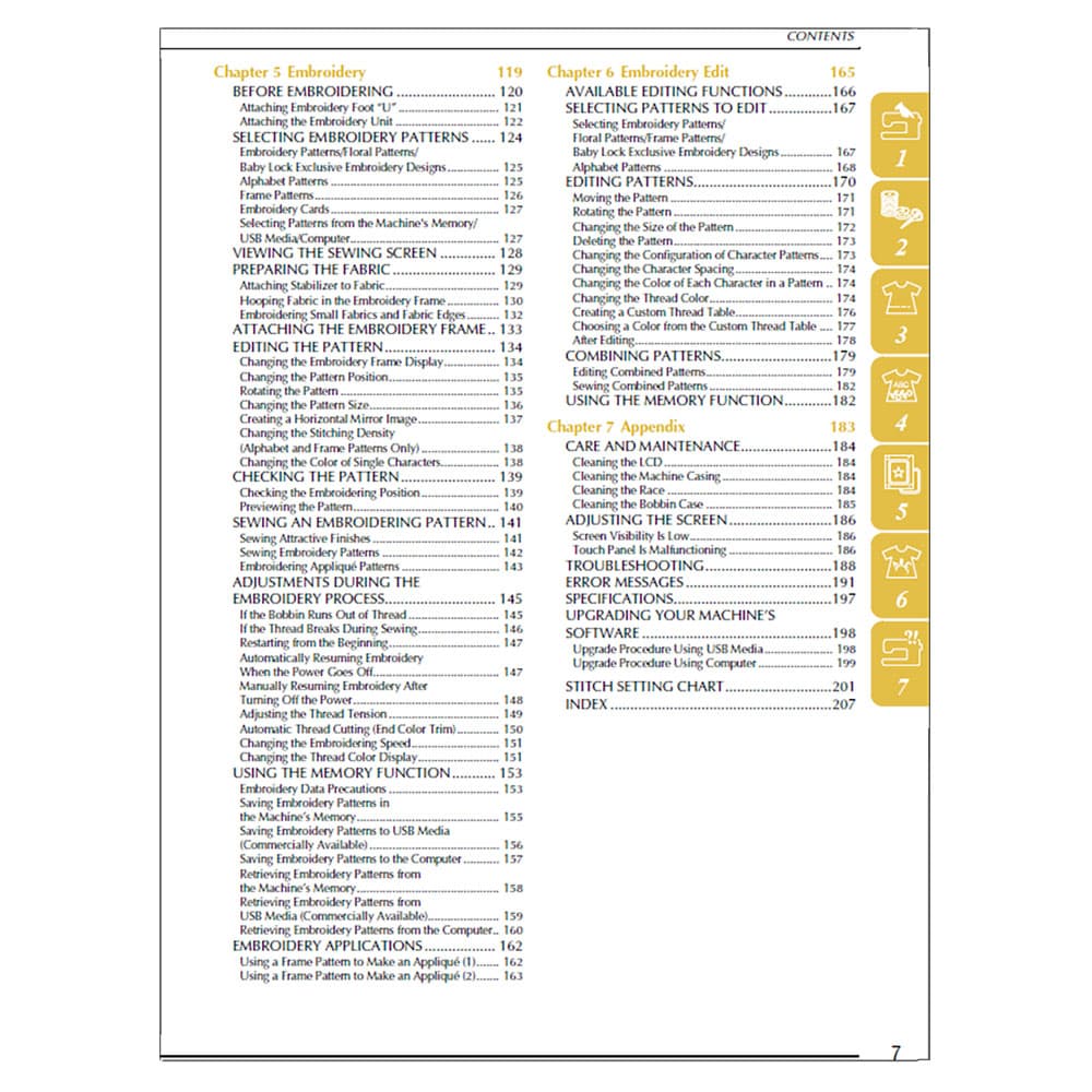 Babylock Ellageo BLL Instruction Manual image # 122015