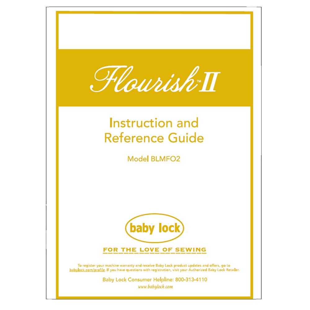 Babylock Flourish II Instruction Manual image # 122072