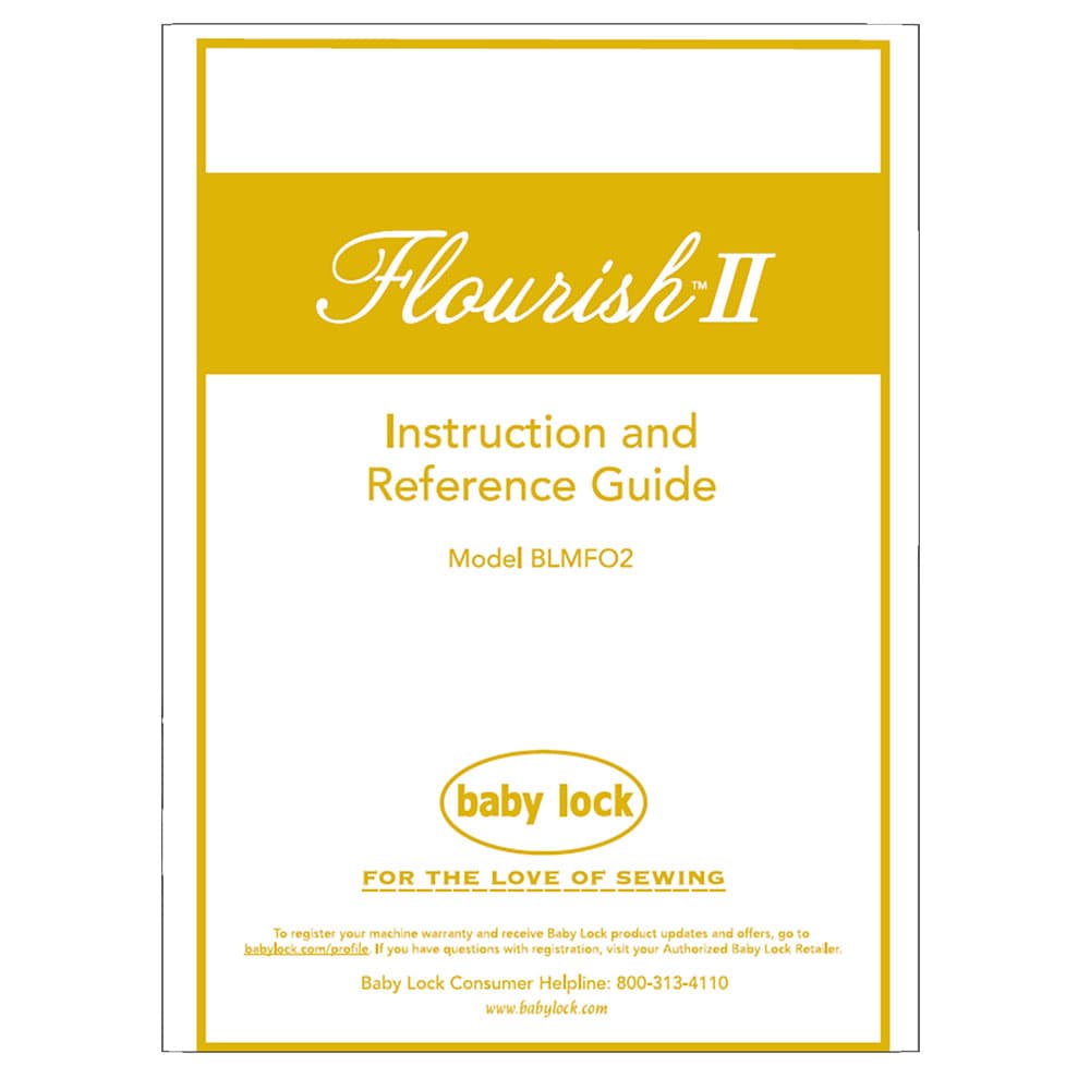Babylock Flourish II Instruction Manual image # 122072